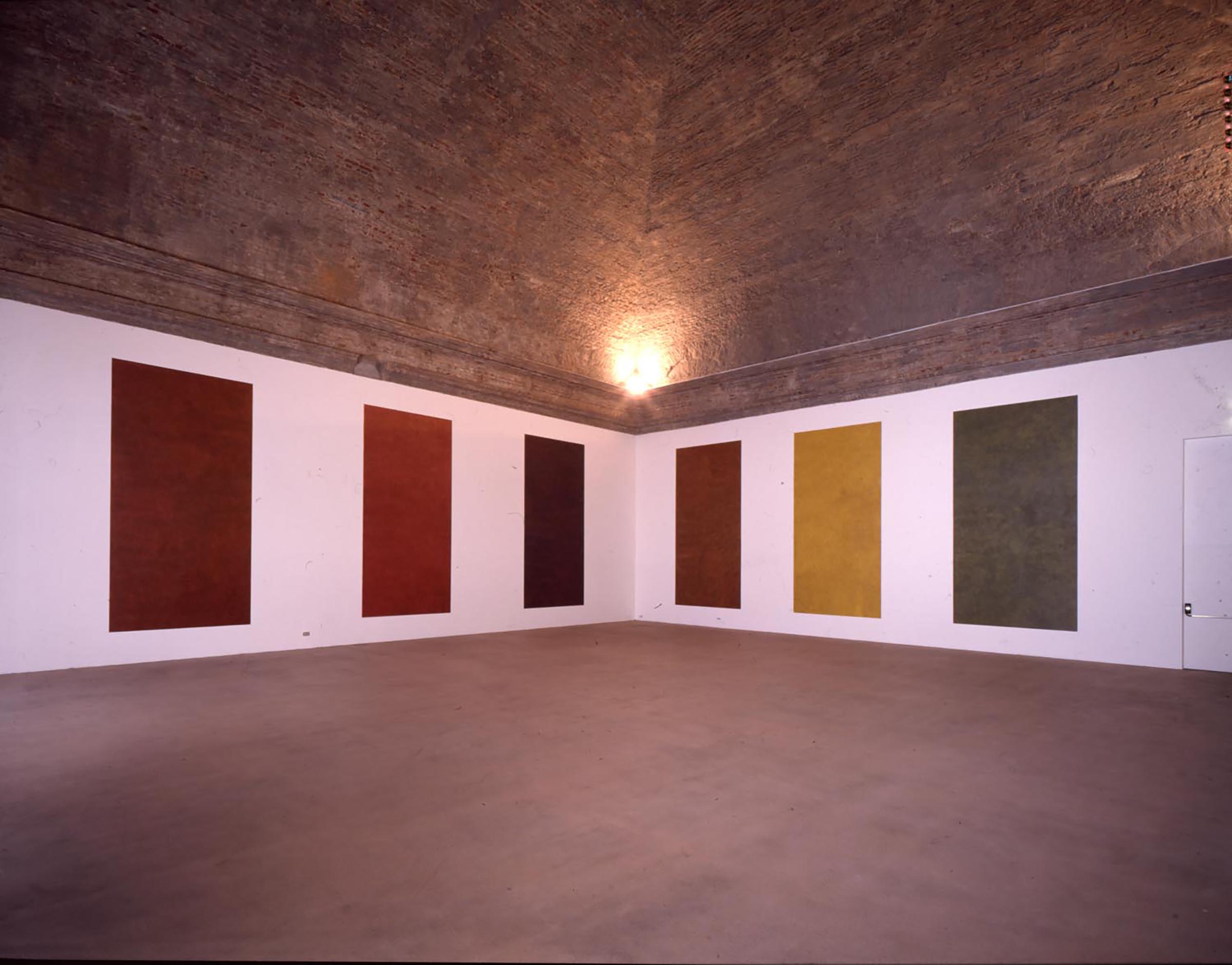 Sol LeWitt, Coloured rectangles with grid, 1991